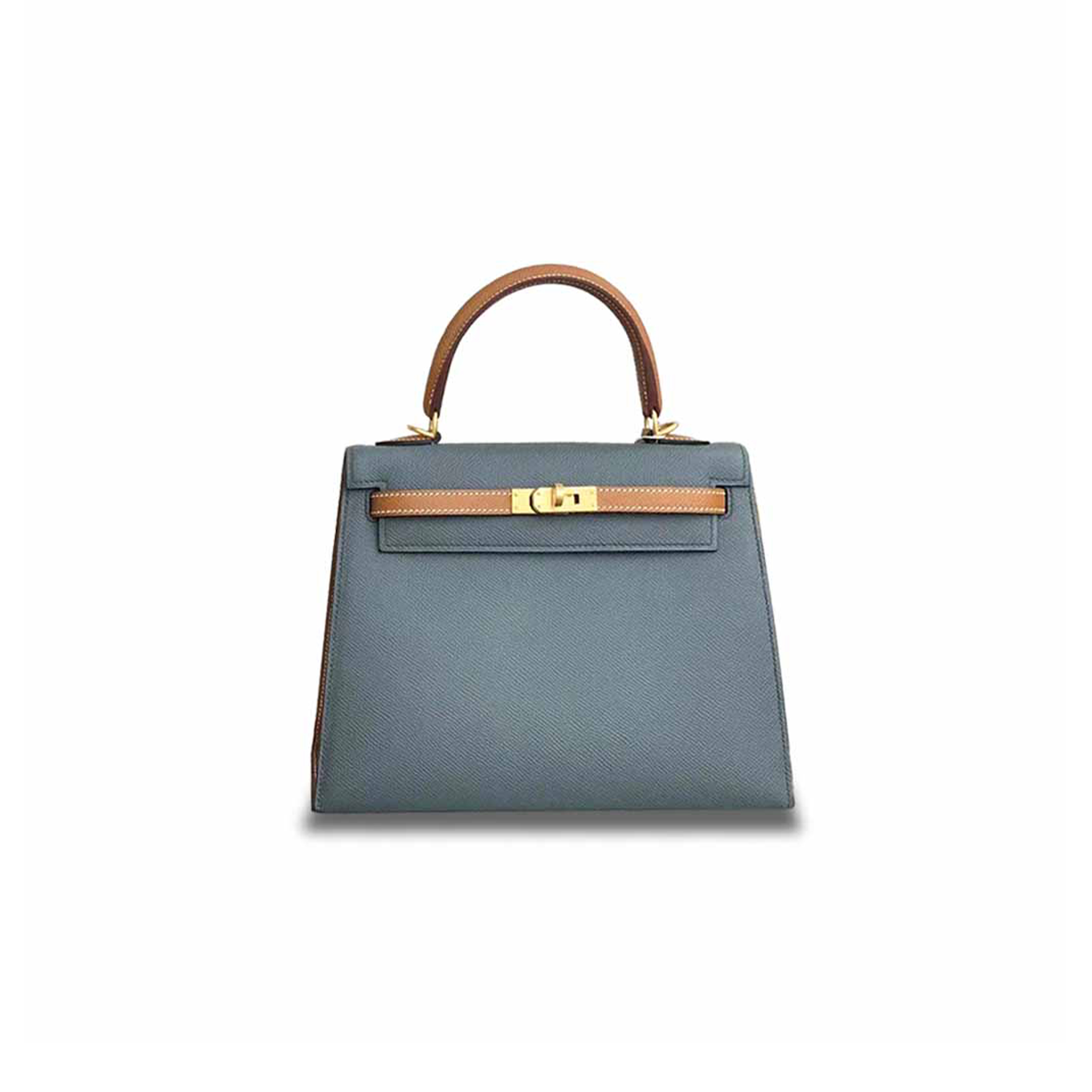 h**mes kelly 25 epsom almond green with G01den brown brushed gold buckle (25*17*7cm)